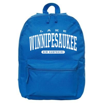 College Style Lake Winnipesaukee New Hampshire Souvenir Gift Great Gift 16 in Basic Backpack