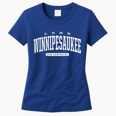 College Style Lake Winnipesaukee New Hampshire Souvenir Gift Great Gift Womens T-Shirt