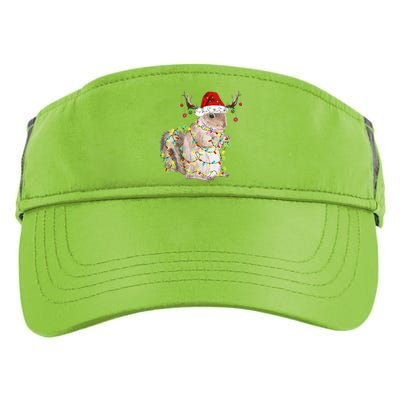 Christmas Squirrel Lights Adult Drive Performance Visor