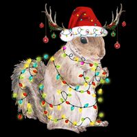 Christmas Squirrel Lights Doggie Tank