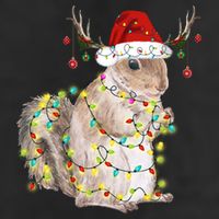 Christmas Squirrel Lights Adult Drive Performance Visor