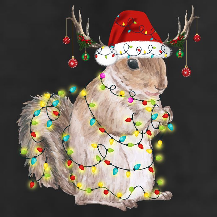 Christmas Squirrel Lights Adult Drive Performance Visor