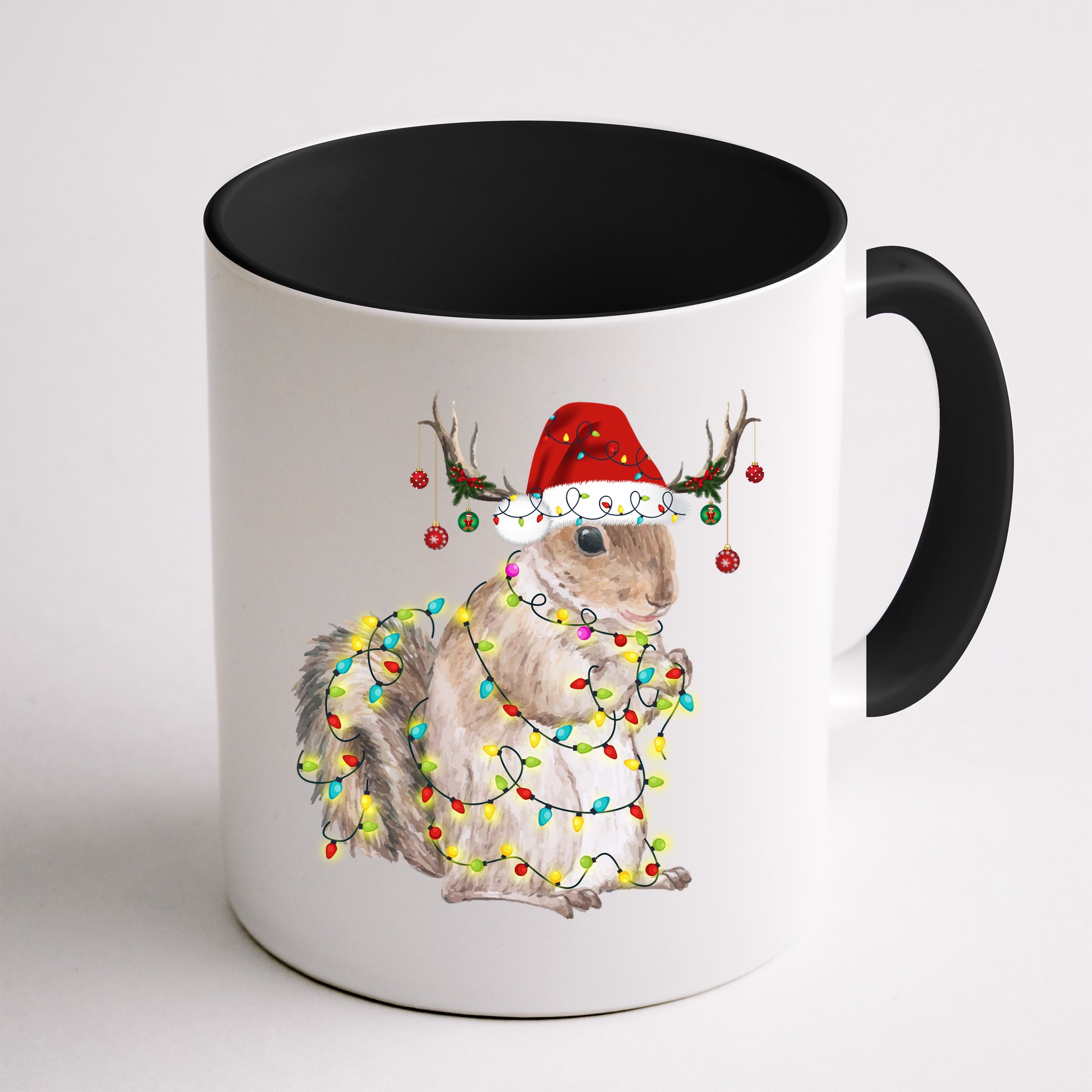 Christmas Squirrel Lights Mug