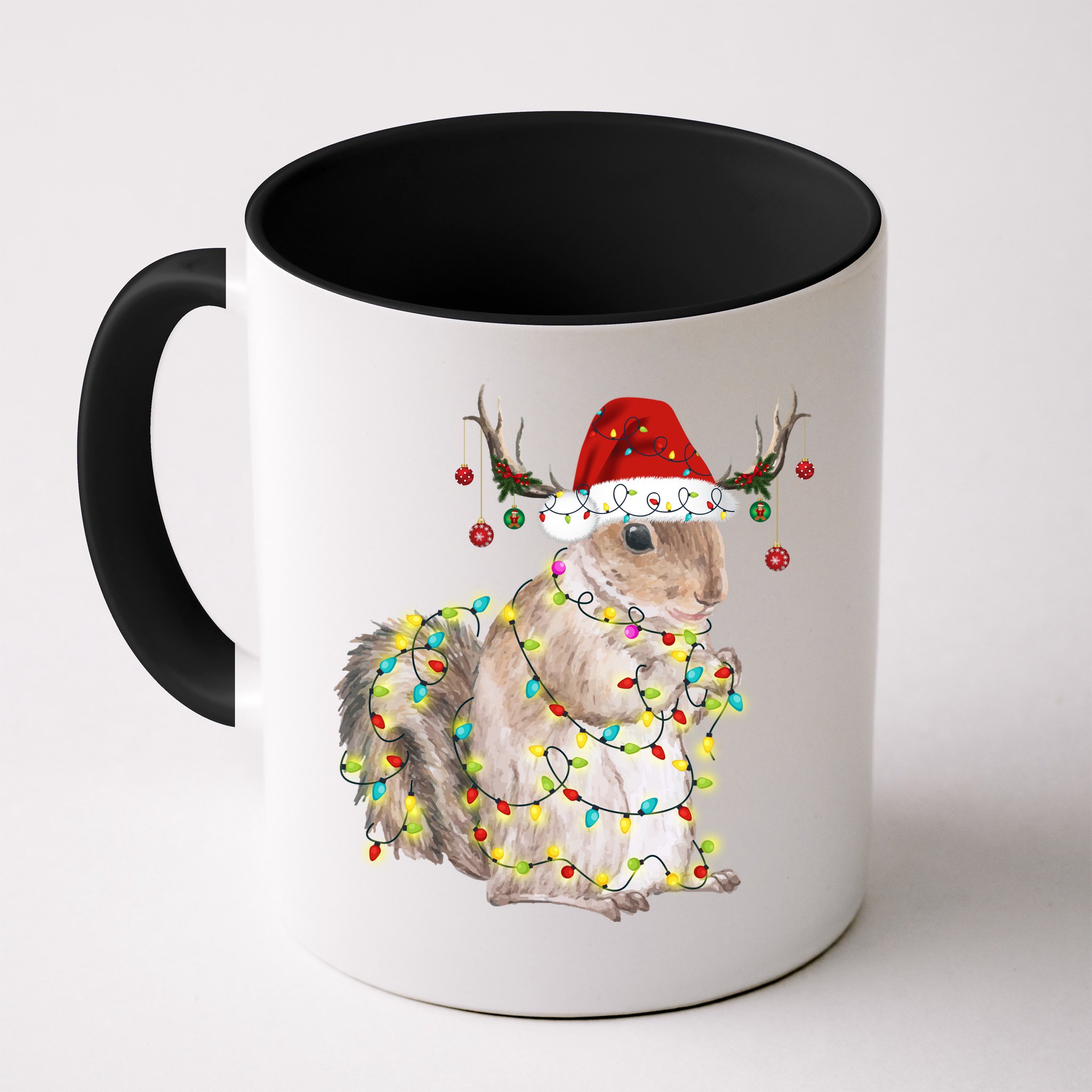 Christmas Squirrel Lights Mug