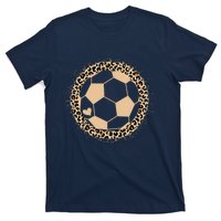 Cute Soccer Leopard Print Soccer Lover T-Shirt