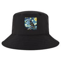 Common Starling Lover Bird Watching Birding Starry Night Art Cool Comfort Performance Bucket Hat