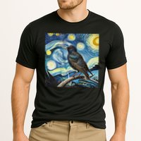 Common Starling Lover Bird Watching Birding Starry Night Art Cooling Performance Crew T-Shirt