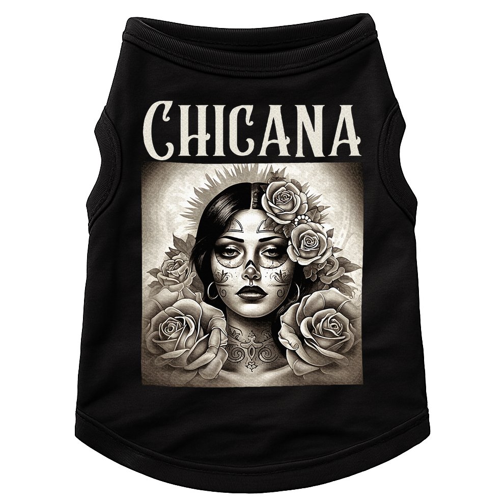Chicana Style Lowrider Clothes Mexican American Latina Doggie Tank