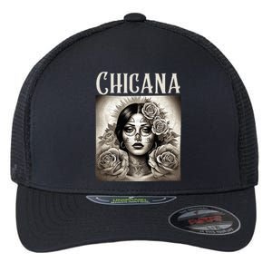 Chicana Style Lowrider Clothes Mexican American Latina Flexfit Unipanel Trucker Cap