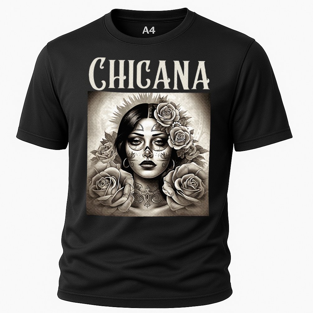 Chicana Style Lowrider Clothes Mexican American Latina Cooling Performance Crew T-Shirt