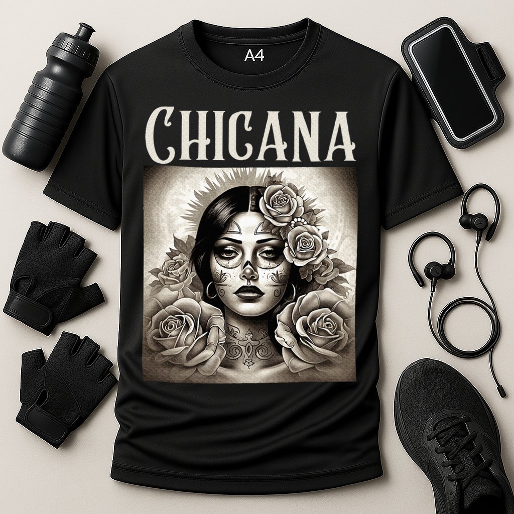 Chicana Style Lowrider Clothes Mexican American Latina Cooling Performance Crew T-Shirt
