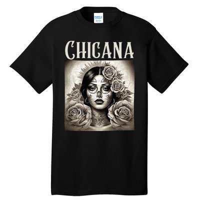 Chicana Style Lowrider Clothes Mexican American Latina Tall T-Shirt