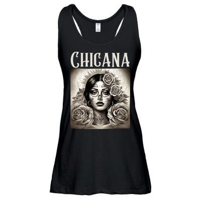 Chicana Style Lowrider Clothes Mexican American Latina Ladies Essential Flowy Tank