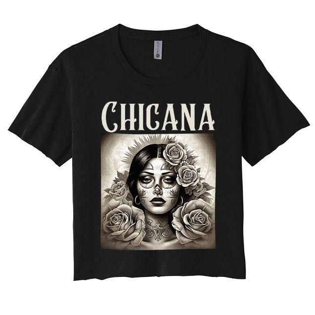Chicana Style Lowrider Clothes Mexican American Latina Crop Top