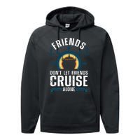 Cruise Ship Lovers Cool Cruise Design For Cruising Performance Fleece Hoodie