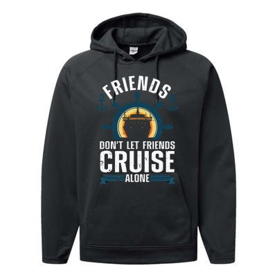 Cruise Ship Lovers Cool Cruise Design For Cruising Performance Fleece Hoodie