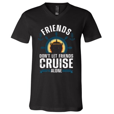 Cruise Ship Lovers Cool Cruise Design For Cruising V-Neck T-Shirt