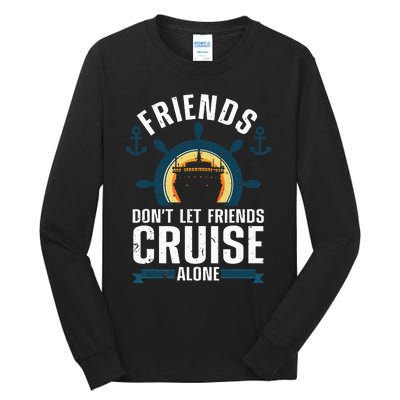 Cruise Ship Lovers Cool Cruise Design For Cruising Tall Long Sleeve T-Shirt