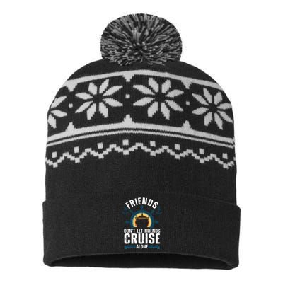 Cruise Ship Lovers Cool Cruise Design For Cruising USA-Made Snowflake Beanie