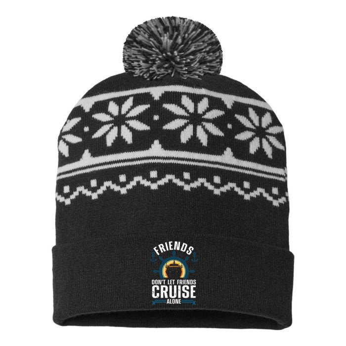 Cruise Ship Lovers Cool Cruise Design For Cruising USA-Made Snowflake Beanie