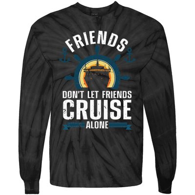 Cruise Ship Lovers Cool Cruise Design For Cruising Tie-Dye Long Sleeve Shirt