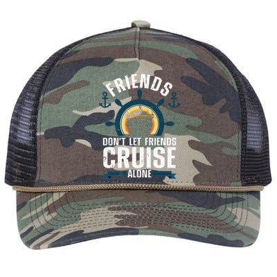 Cruise Ship Lovers Cool Cruise Design For Cruising Retro Rope Trucker Hat Cap