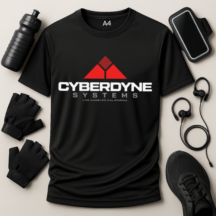 Cyberdyne Systems Logo Cooling Performance Crew T-Shirt