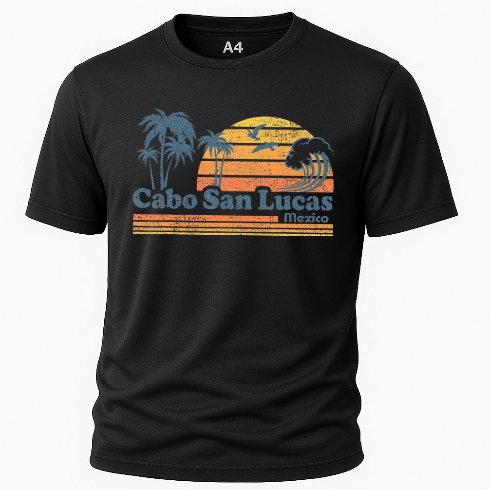 Cabo San Lucas Mexico Beach Summer Vacation Vintage Retro Performance Shirt