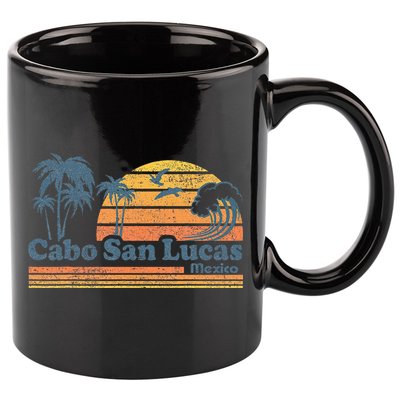 Cabo San Lucas Mexico Beach Summer Vacation Vintage Retro 11oz C Handle Ceramic Mug