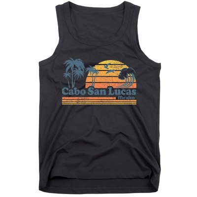 Cabo San Lucas Mexico Beach Summer Vacation Vintage Retro Tank Top