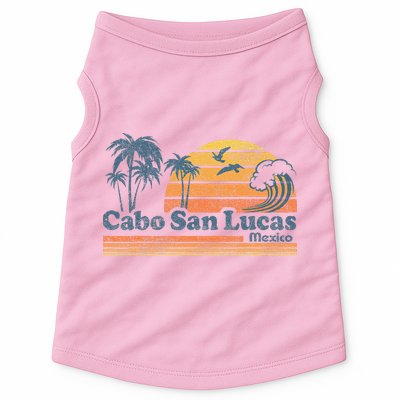 Cabo San Lucas Mexico Beach Summer Vacation Vintage Retro Doggie Tank