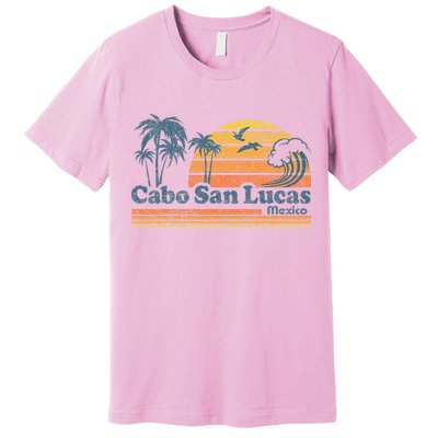 Cabo San Lucas Mexico Beach Summer Vacation Vintage Retro Premium T-Shirt