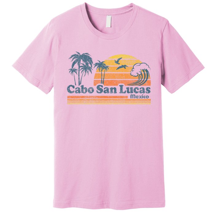 Cabo San Lucas Mexico Beach Summer Vacation Vintage Retro Premium T-Shirt