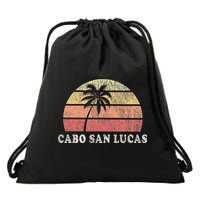 Cabo San Lucas Vintage 70s Retro  Drawstring Bag