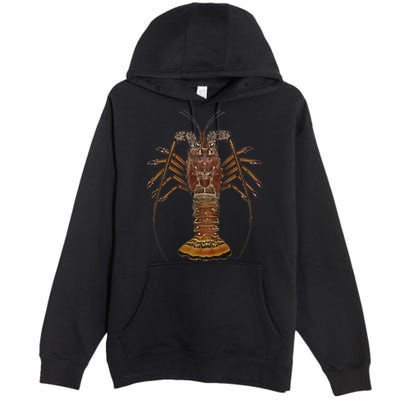 Caribbean Spiny Lobster Bahamas Shellfish Seafood Premium Pullover Hoodie