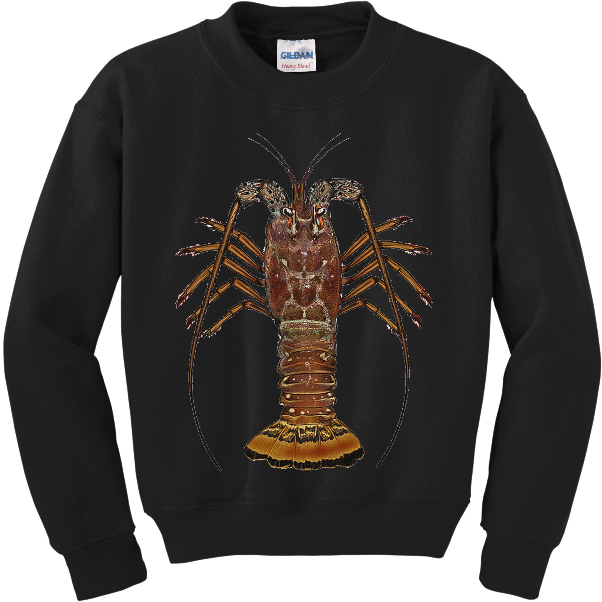 Caribbean Spiny Lobster Bahamas Shellfish Seafood Kids Sweatshirt