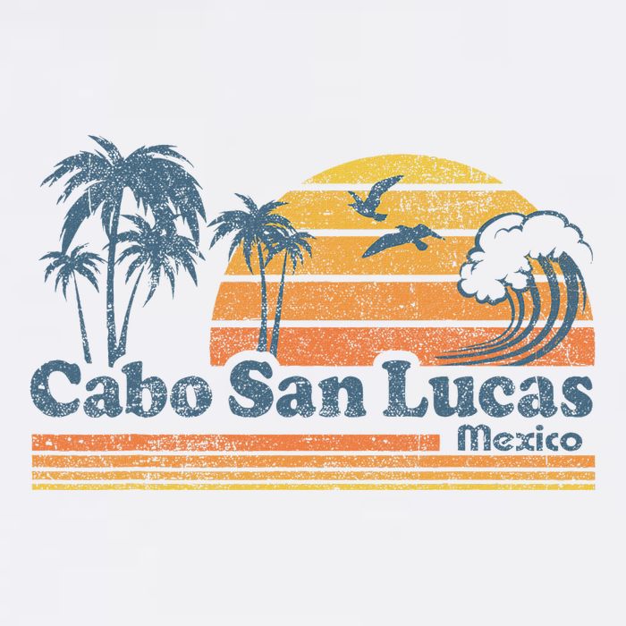 Cabo San Lucas Mexico Beach Summer Vacation Vintage Retro Doggie Tank