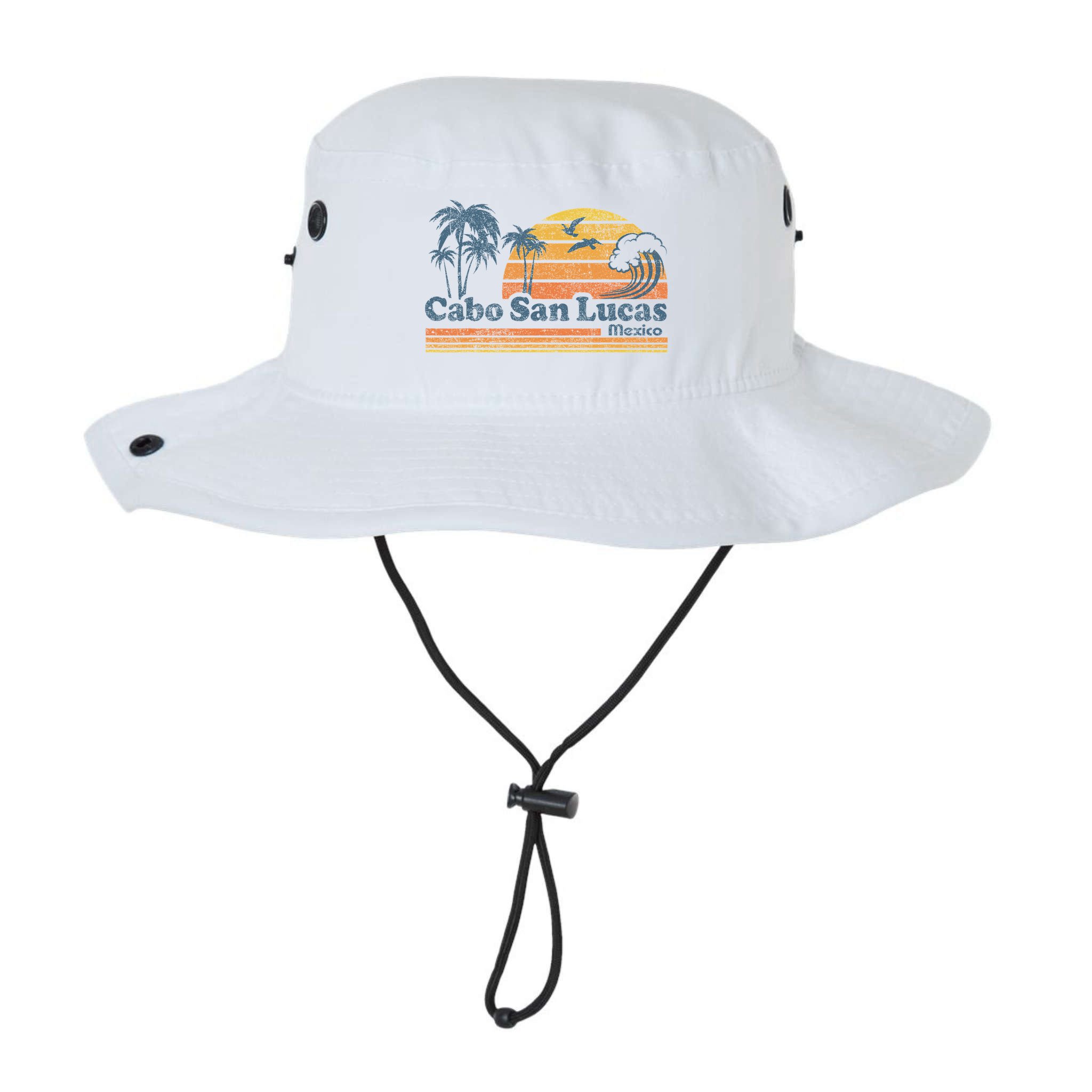 Cabo San Lucas Mexico Beach Summer Vacation Vintage Retro Bucket Hat