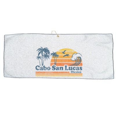 Cabo San Lucas Mexico Beach Summer Vacation Vintage Retro Large Microfiber Waffle Golf Towel
