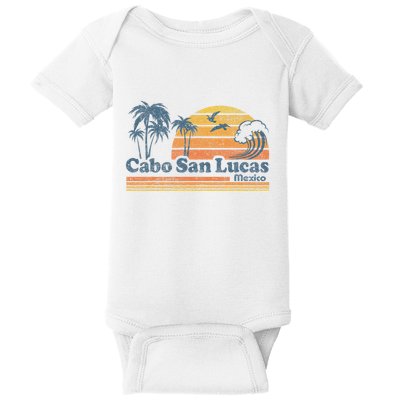Cabo San Lucas Mexico Beach Summer Vacation Vintage Retro Baby Bodysuit