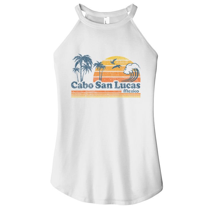 Cabo San Lucas Mexico Beach Summer Vacation Vintage Retro Women's Perfect Tri Rocker Tank