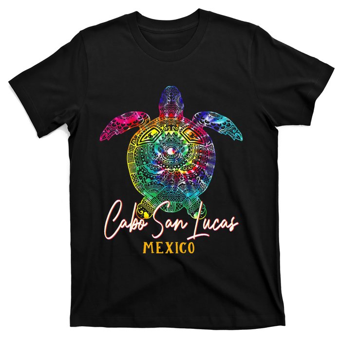 Cabo San Lucas Tie Dye Sea Turtle Matching Family Vacation T-Shirt