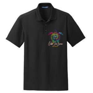 Cabo San Lucas Tie Dye Sea Turtle Matching Family Vacation Dry Zone Grid Polo