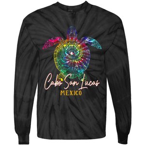 Cabo San Lucas Tie Dye Sea Turtle Matching Family Vacation Tie-Dye Long Sleeve Shirt