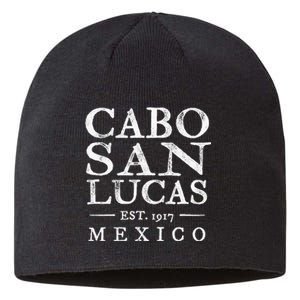 Cabo San Lucas Mexico Retro Souvenir Distressed Sustainable Beanie