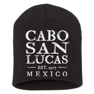 Cabo San Lucas Mexico Retro Souvenir Distressed Short Acrylic Beanie