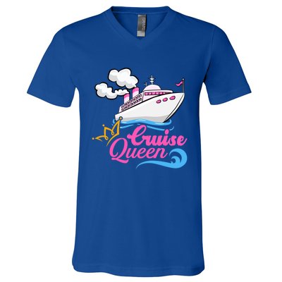 Cruise Ship Lover Cruise Queen Gift V-Neck T-Shirt