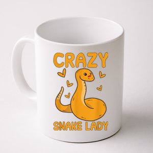 Crazy Snake Lady Snake Owner Quote Reptiles Coffee Mug