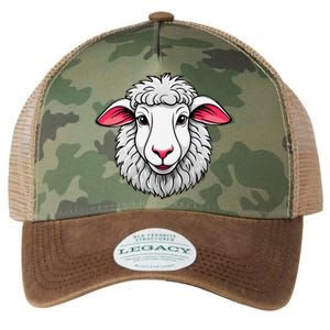 Cute Shee.P Lamb Farm Animals Cuddly Pets Legacy Tie Dye Trucker Hat