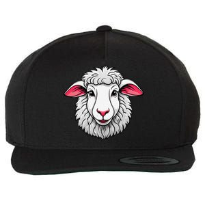 Cute Shee.P Lamb Farm Animals Cuddly Pets Wool Snapback Cap